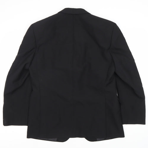 Bäumler Men's Black Double Vented Polyester Blend Tuxedo Jacket Size 41