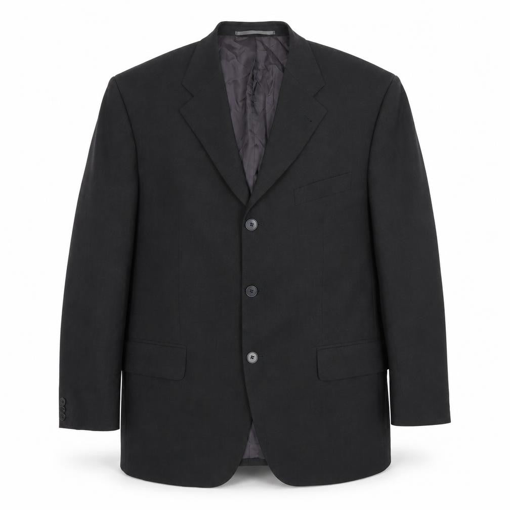 Bäumler Men's Black Wool Blend Single Breasted Suit Jacket Size 44