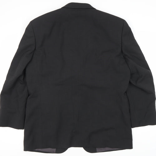 Bäumler Men's Black Wool Blend Single Breasted Suit Jacket Size 44