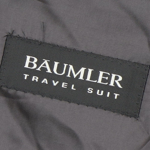 Bäumler Men's Black Wool Blend Single Breasted Suit Jacket Size 44