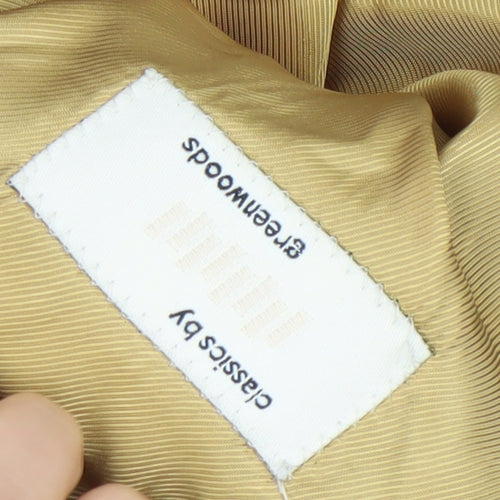 Greenwoods Men's Grey 42R Single-Breasted Blazer