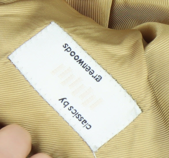 Greenwoods Men's Grey 42R Single-Breasted Blazer