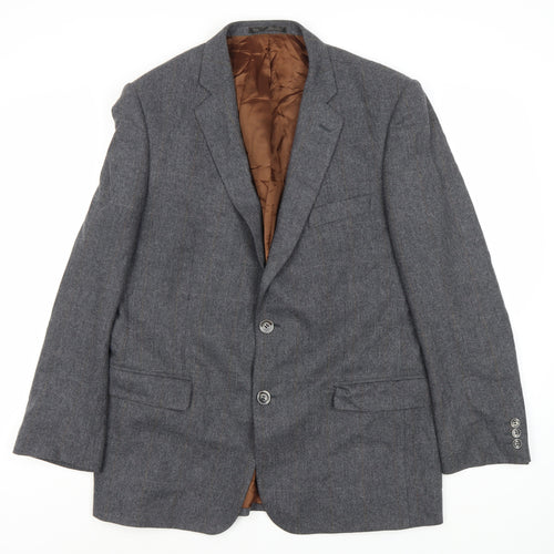 Magee Men's Grey Wool Blazer Size 42R