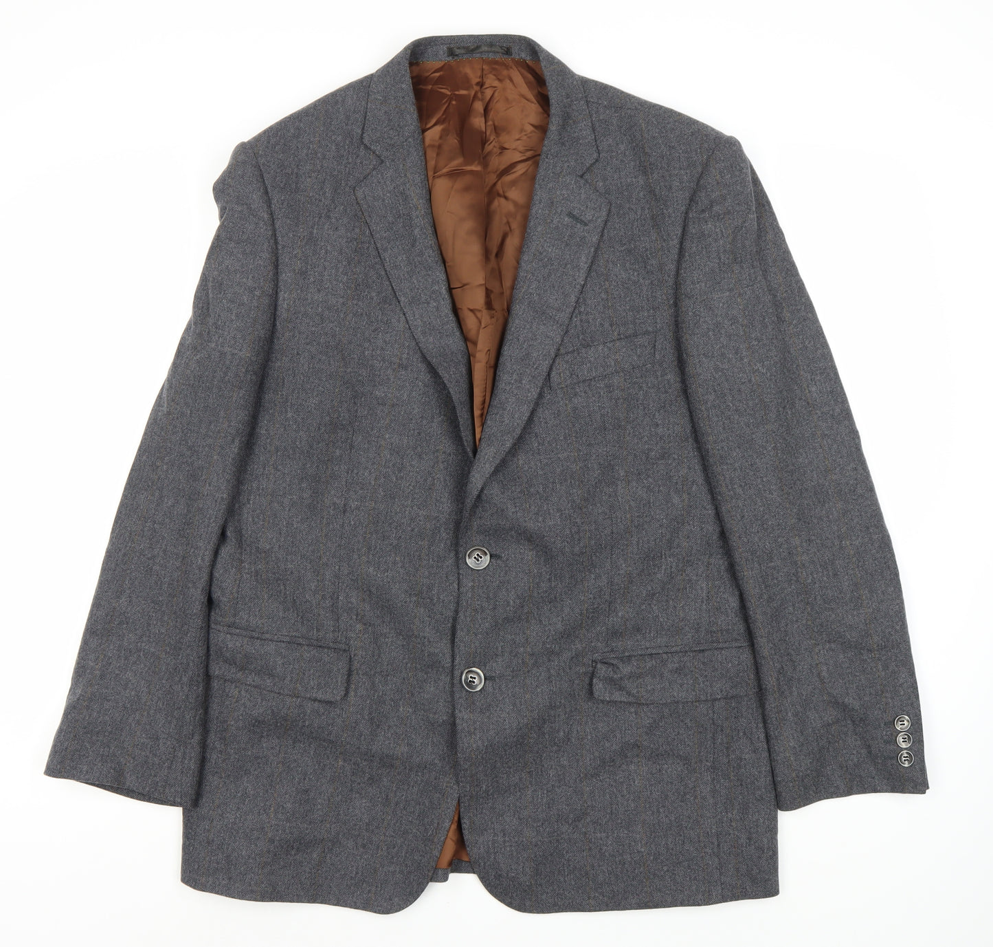 Magee Men's Grey Wool Blazer Size 42R