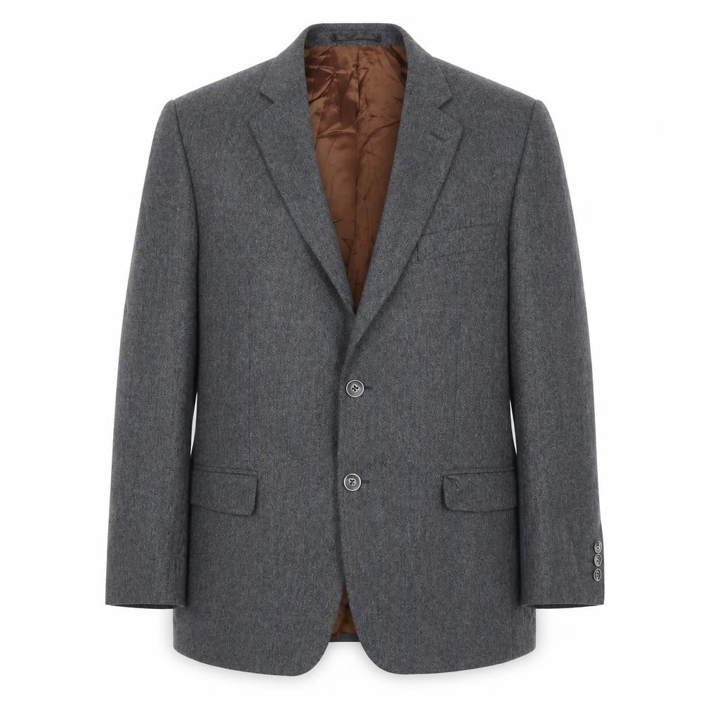 Front view of Magee Men's Grey Wool Blazer, size 42R