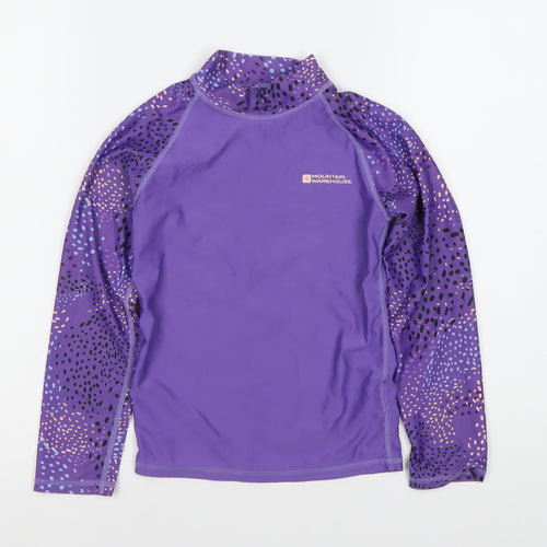 Mountain Warehouse Girls Purple Long Sleeve T-Shirt XL