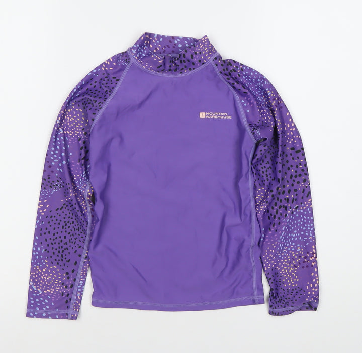 Mountain Warehouse Girls Purple Long Sleeve T-Shirt XL