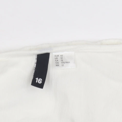 Women's White Lace Peasant Blouse