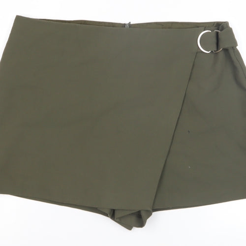 Miss Selfridge Women's Green Wrap Shorts Size 16