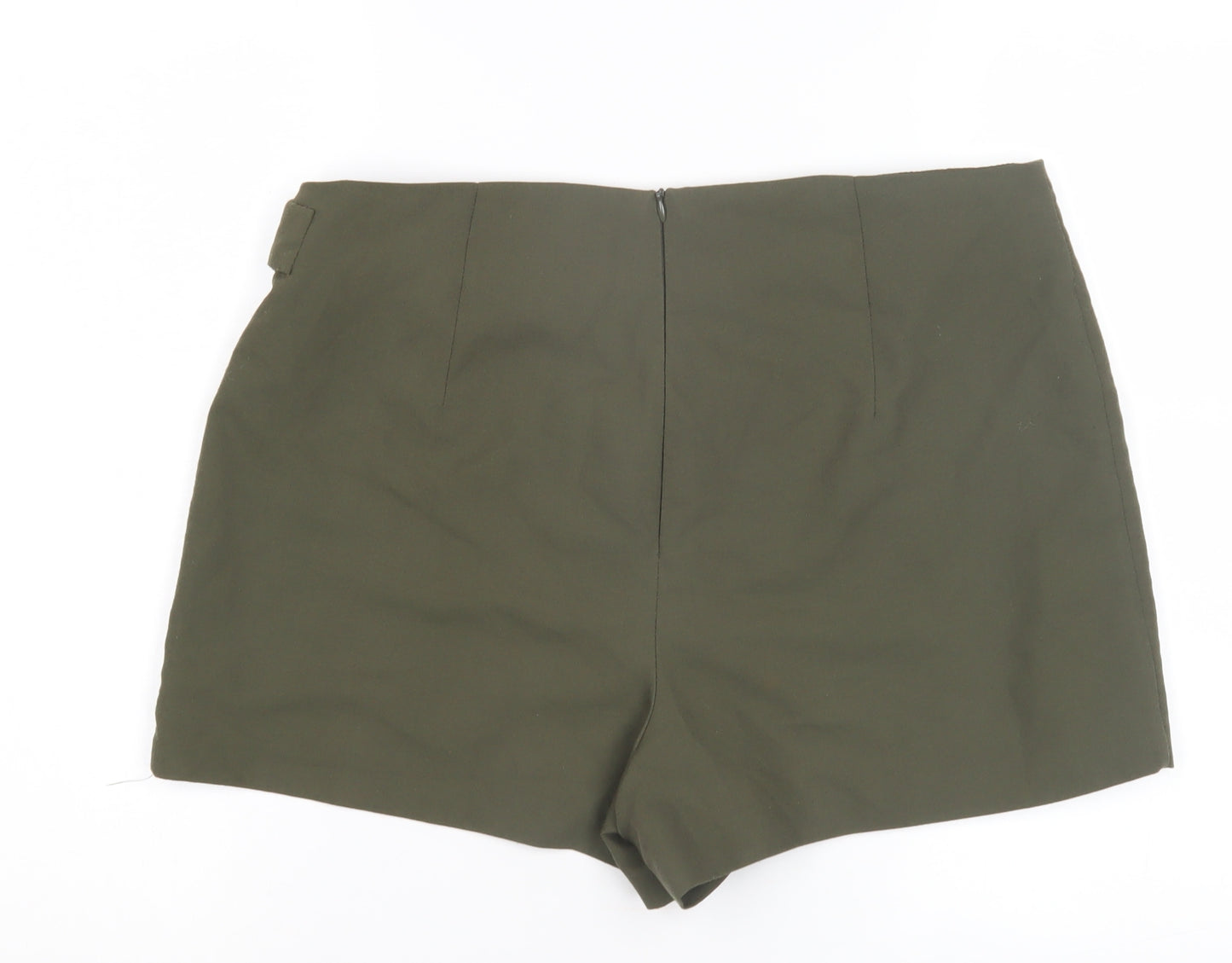 Miss Selfridge Women's Green Wrap Shorts Size 16