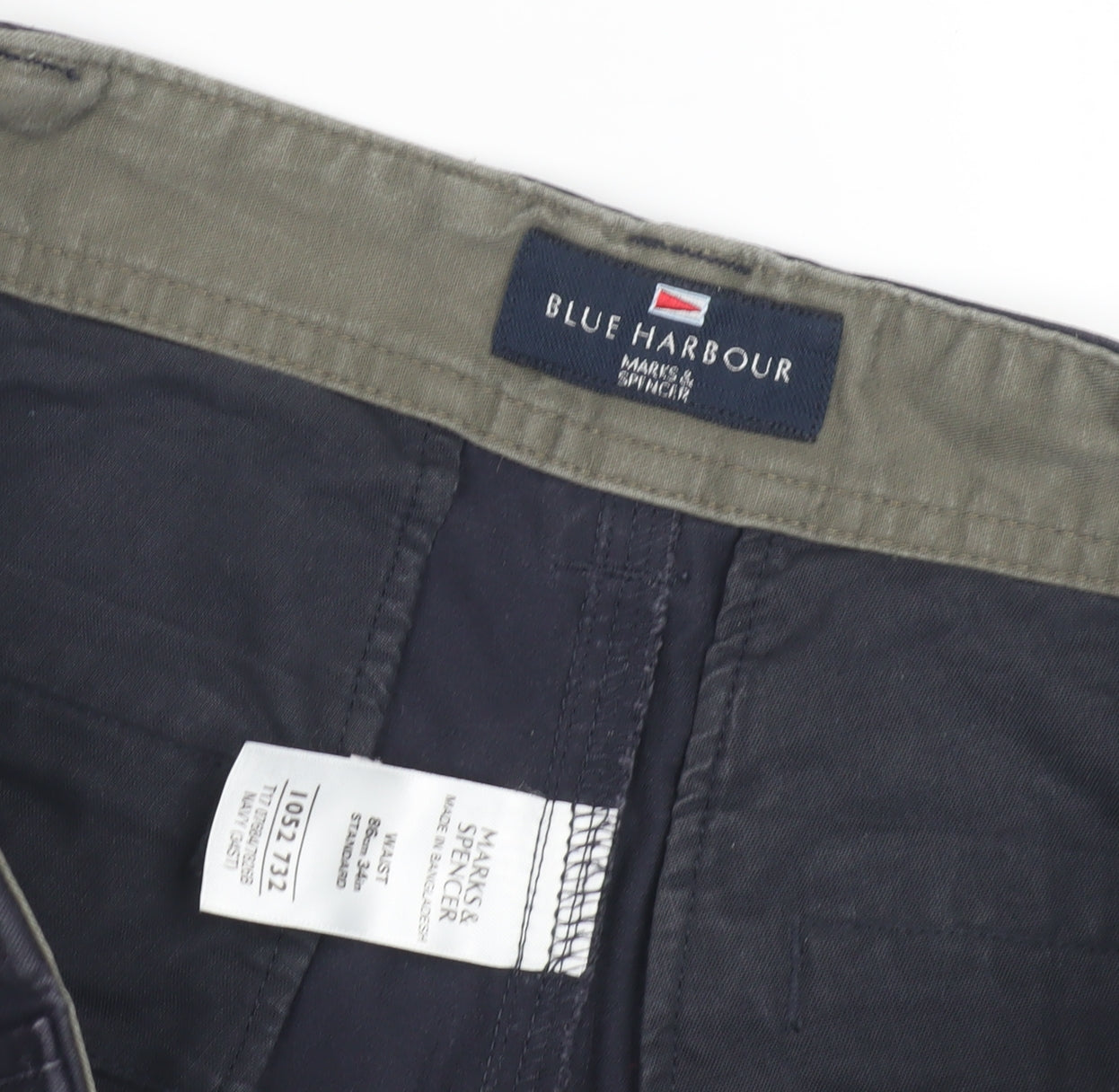 Marks and Spencer Men's Blue Cargo Shorts M