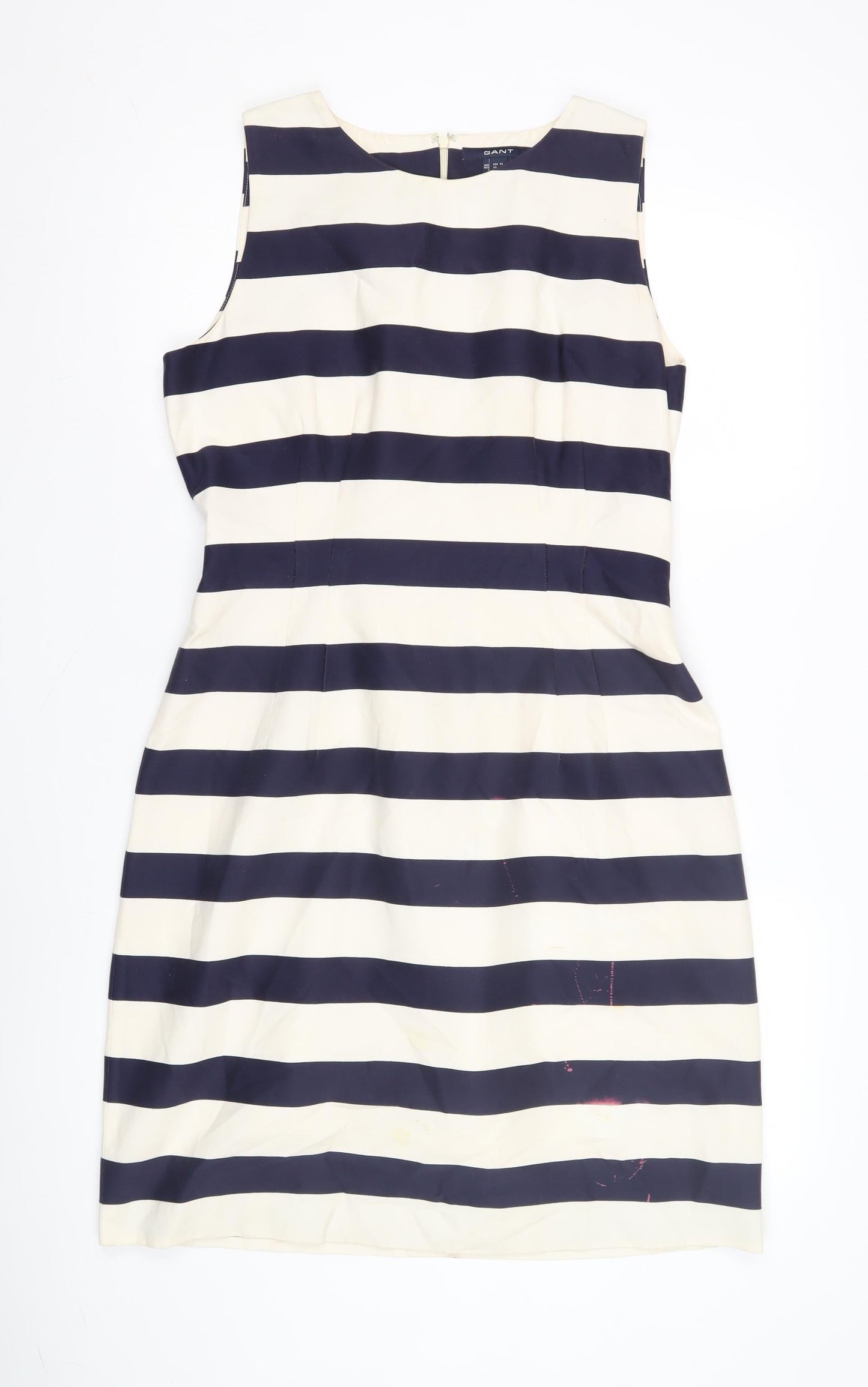 GANT Women's Multicoloured Striped Shift Dress, Size 16