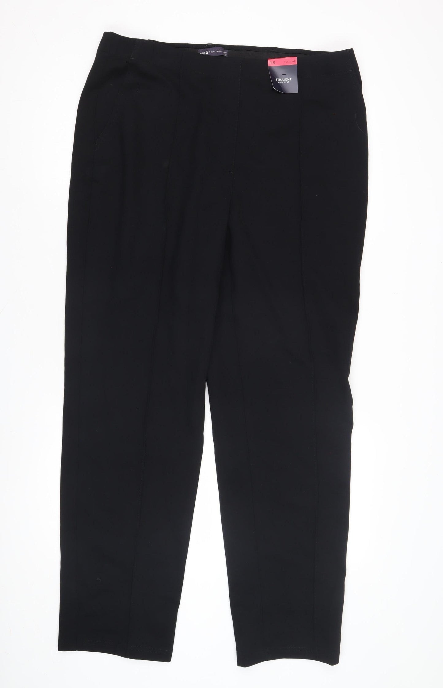 Marks and Spencer Women's Black Size 18 Trousers
