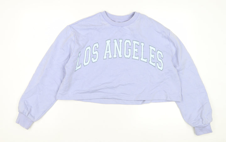 Marks and Spencer Girls Blue Los Angeles Sweatshirt 13-14 Years