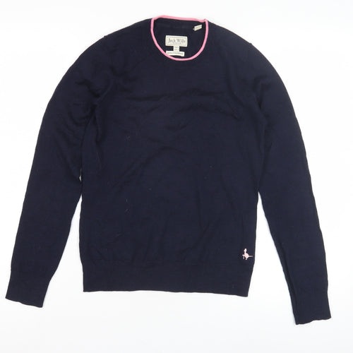Jack Wills Women's Blue Crew Neck Pullover Jumper Size 8