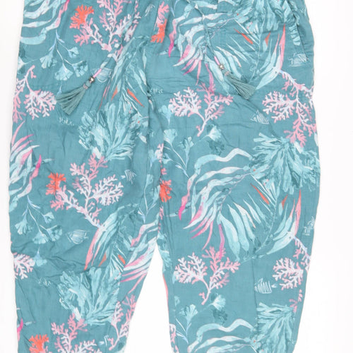 Fat Face Women's Multicoloured Harem Trousers, Size 14