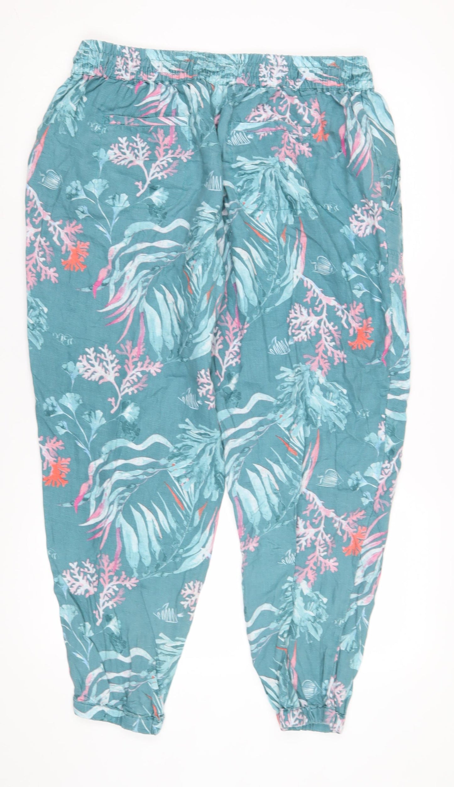 Fat Face Women's Multicoloured Harem Trousers, Size 14