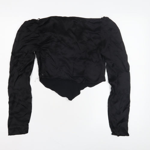 Bershka Women's Black Off-Shoulder Top, Size S, New