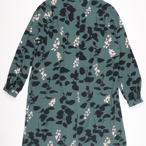 Boden Women's Green Floral Shift Dress Size 14
