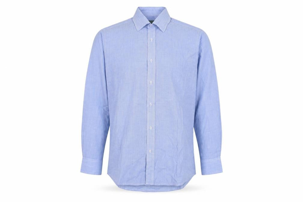 Greenwoods Men's Blue Striped Dress Shirt Size 16