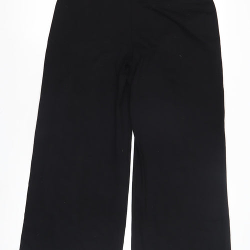 Marks & Spencer Black Wide-Leg Trousers Size 12