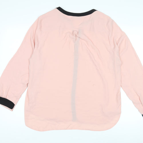 Wallis Women's Pink Long Sleeve Top - Size L
