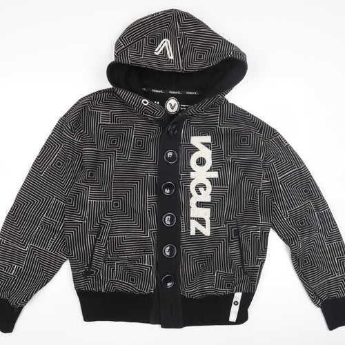 Voleurz Men's Black Cardigan Hoodie M
