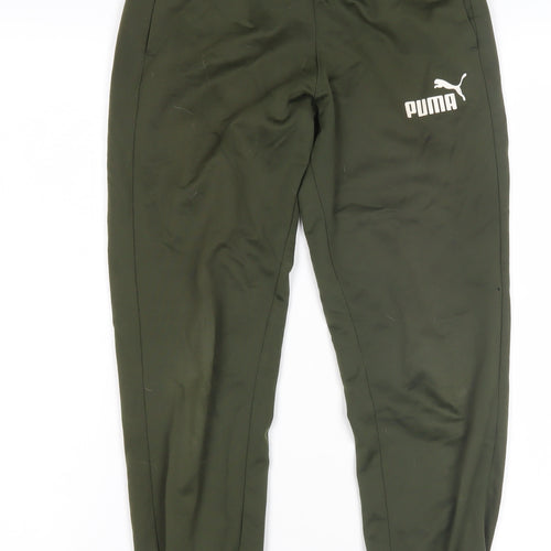 Puma Boys Green Jogger Trousers - Size 9-10 Yrs