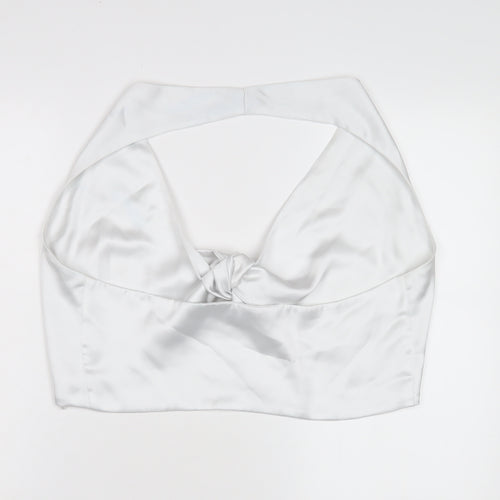 Zara Women's White Halter Top XL