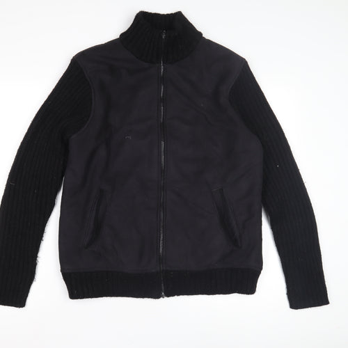 Speedtrap Men's Medium Black Basic Knit Jacket