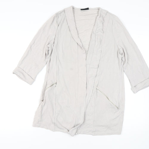 Wallis Beige Women's Jacket XL Casual Zipped Pockets
