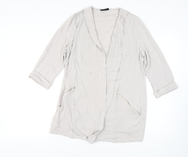 Wallis Beige Women's Jacket XL Casual Zipped Pockets