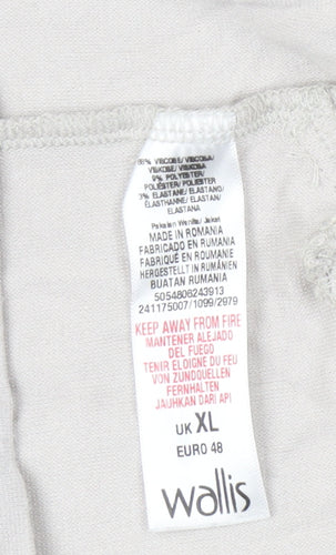 Wallis Beige Women's Jacket XL Casual Zipped Pockets