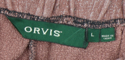 Orvis Women's Brown Relaxed Trousers, Size L
