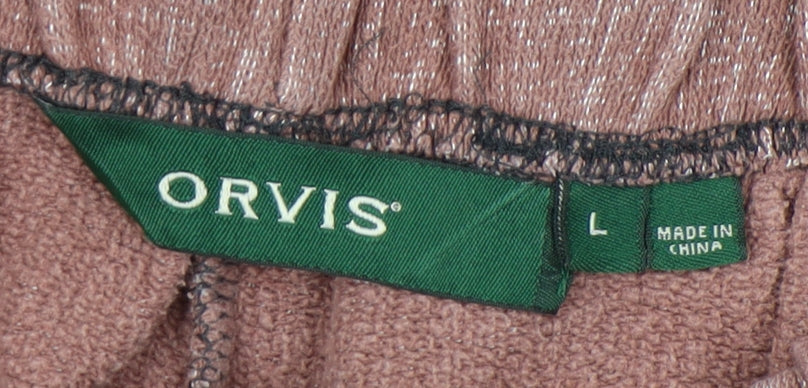 Orvis Women's Brown Relaxed Trousers, Size L