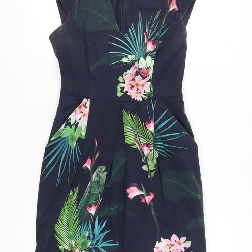 Phase Eight Women's Multicoloured Floral Sheath Dress, Size 10