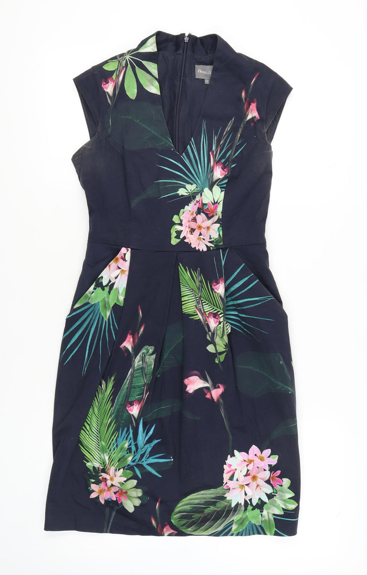 Phase Eight Women's Multicoloured Floral Sheath Dress, Size 10