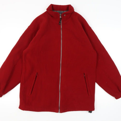 Planetproof Women's Red Fleece Jacket Size 14