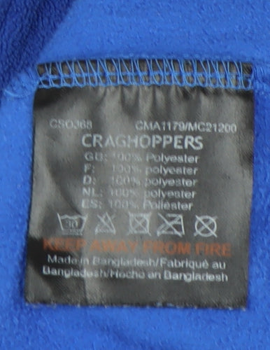 Craghoppers Men's Blue & Black Fleece Sweatshirt L