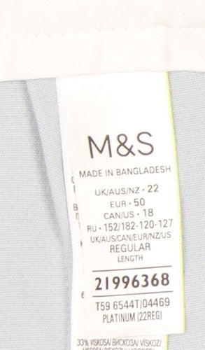 Marks and Spencer Women's Grey Trousers Size 22