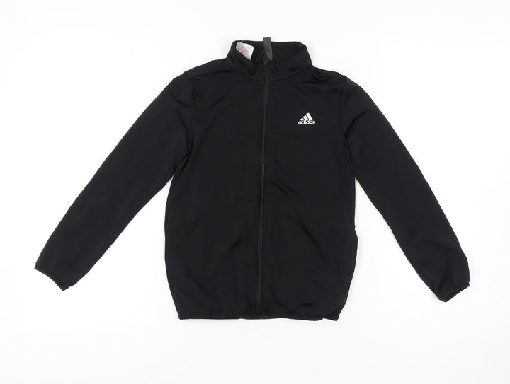 Adidas Boys Black Full Zip Sweatshirt 9-10Y