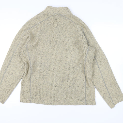 Peter Storm Men's Beige Knit 1/4 Zip Medium