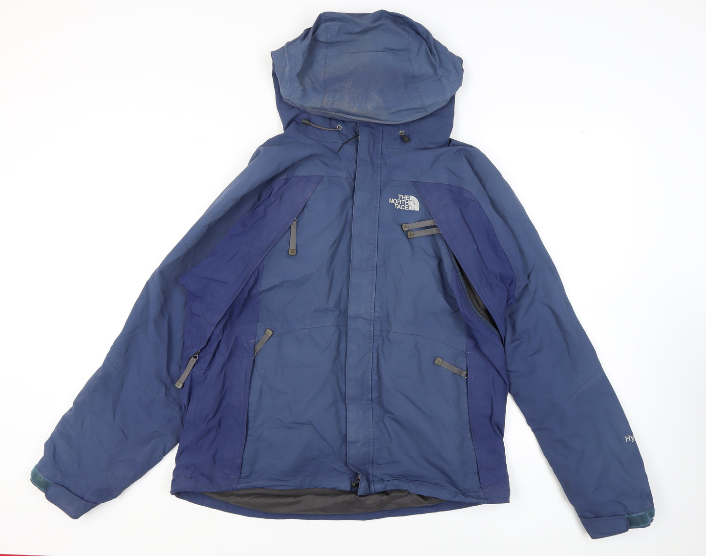 The North Face Men's Blue Waterproof Hooded Jacket M