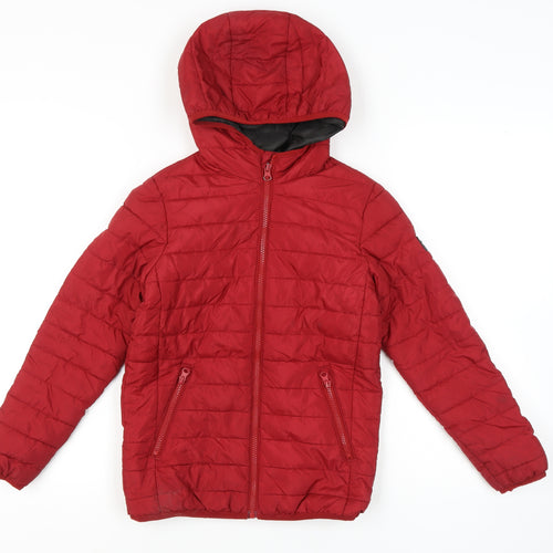 Jack & Jones Boys Red Puffer Jacket - Size 10 Years