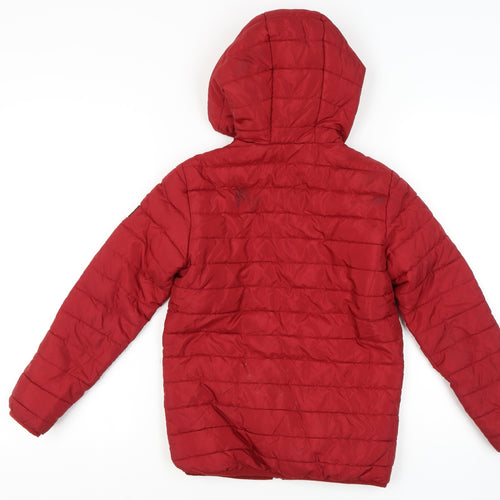Jack & Jones Boys Red Puffer Jacket - Size 10 Years