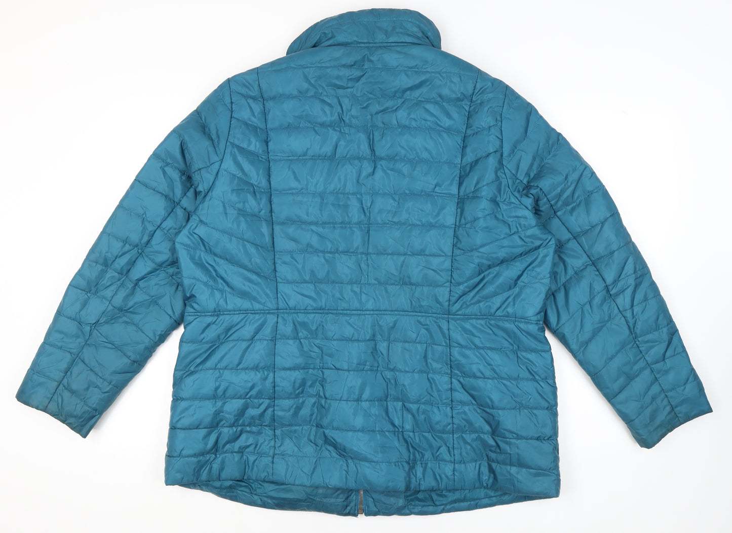 Lands' End Women's Plus Blue Puffer Jacket Size 26
