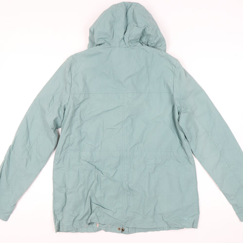 Fat Face Women's Green Basic Jacket Size 14 with Hood