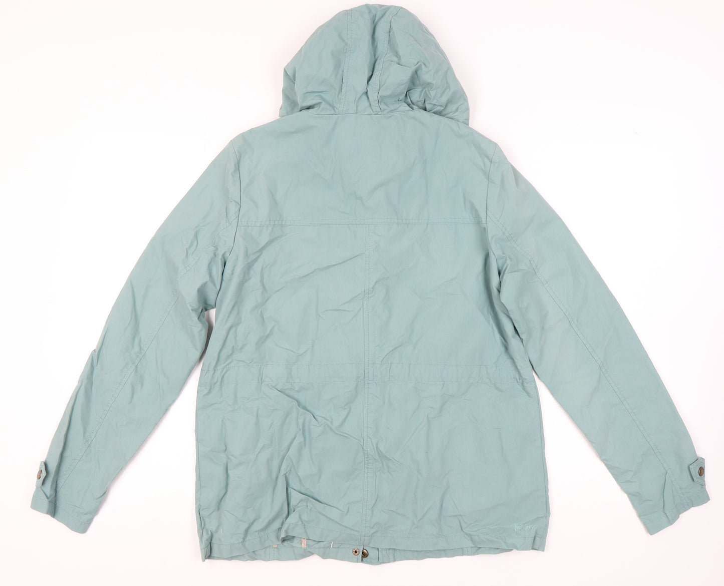 Fat Face Women's Green Basic Jacket Size 14 with Hood