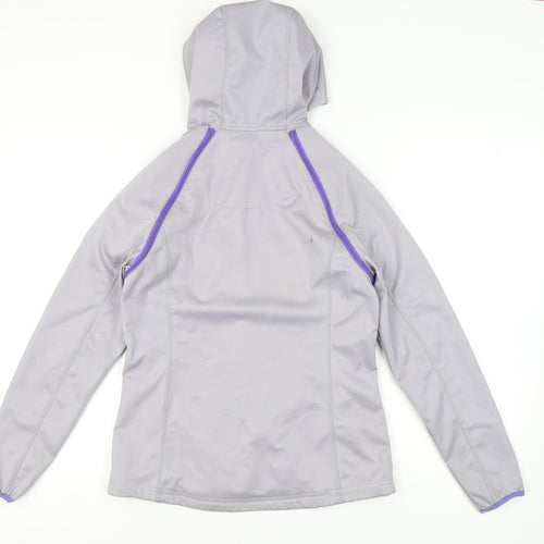 Crane Women's Grey Hooded Jacket S Casual