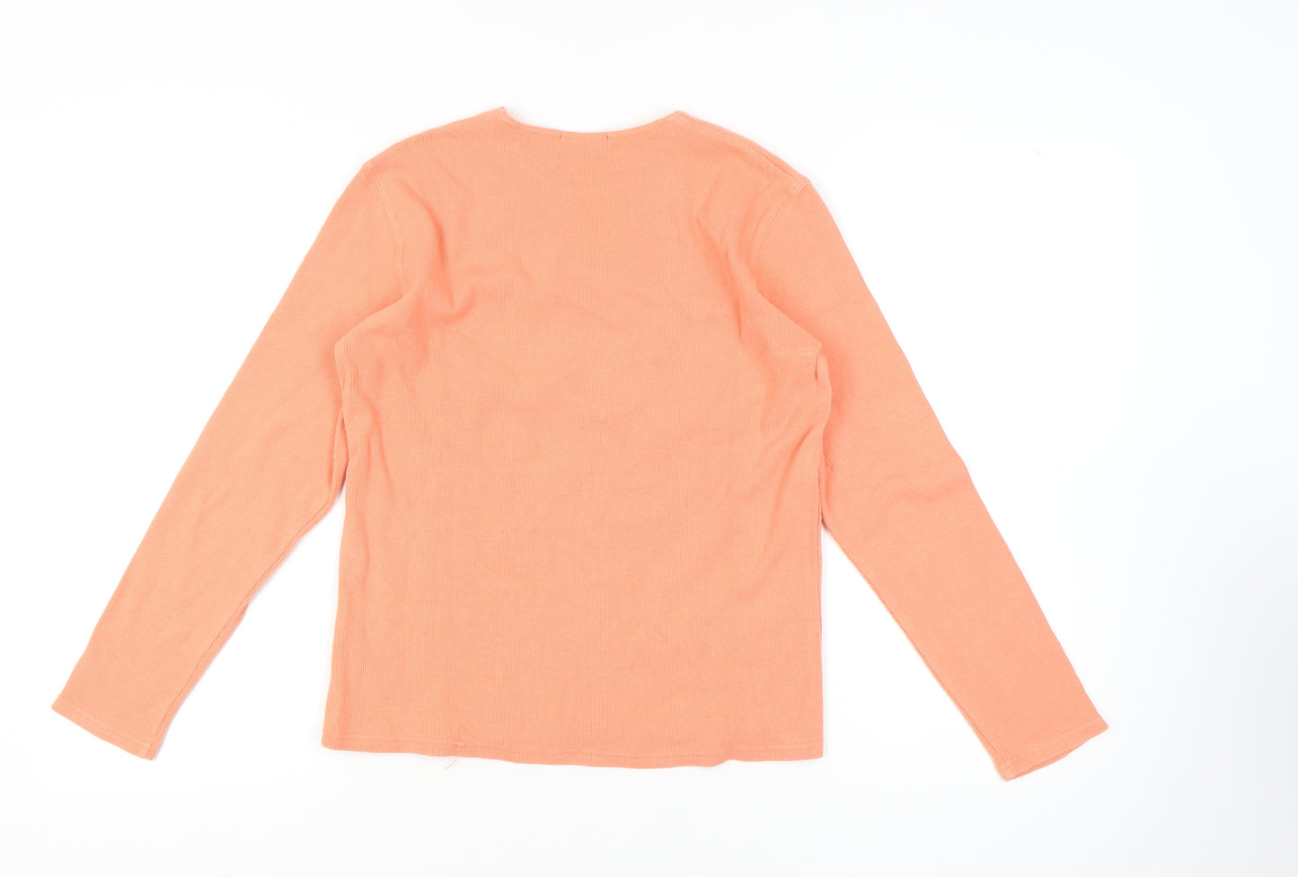 Linea Women's Orange Long Sleeve T-Shirt, Size L